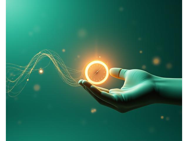 Hand adjusting a digital dial, symbolizing ongoing support and adjustment for digital wellness.