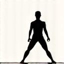 Icon representing a fitness professional or exercise